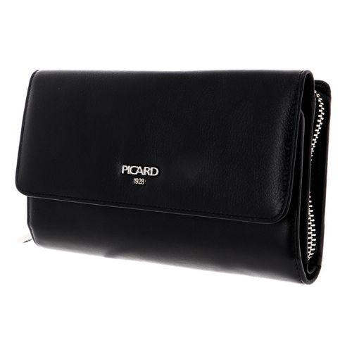 PICARD Leder Geldbörse Bingo Flap Wallet Black schwarz