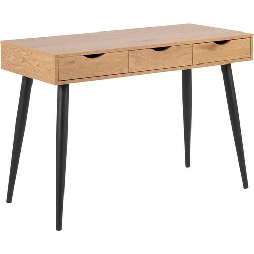 Konsolentisch - Wildeiche Nachbildung - 110 x 50 cm - 3 Schubladen