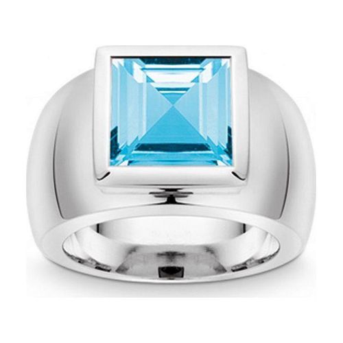 Quinn - Silberring mit Blautopas - 021834758 - Weite 58