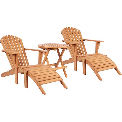 Gartenmöbelset Teak Sessel Montreal & Tisch Dorset
