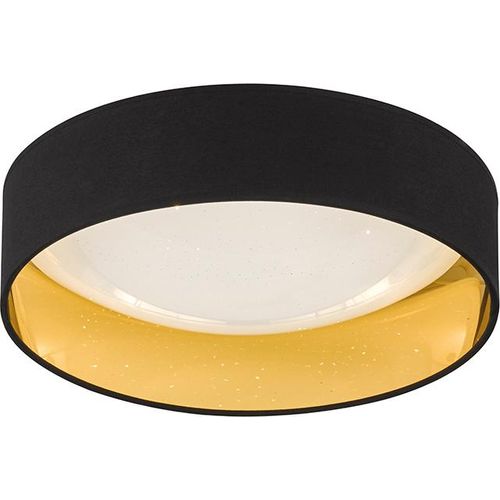 Fischer & Honsel LED Deckenleuchte Sete in Schwarz und Gold 22W 2300lm