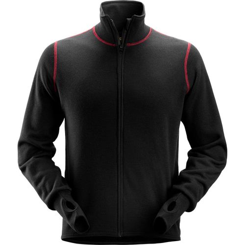 Snickers ProtecWork Wollfrottee Arbeitsjacke, EN 1149, 11612, IEC 61482 Schwarz-XXL