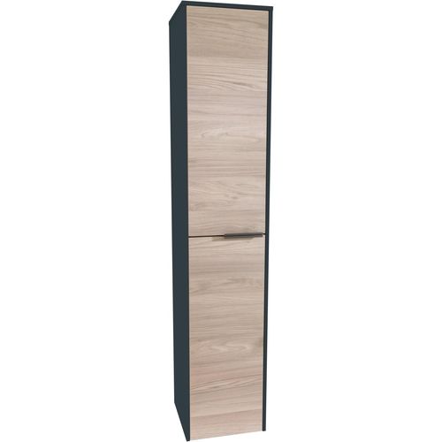 Hochschrank FACKELMANN, anth, esche, B:32,8cm H:163,3cm T:32,0cm, Spanplatte, Schränke