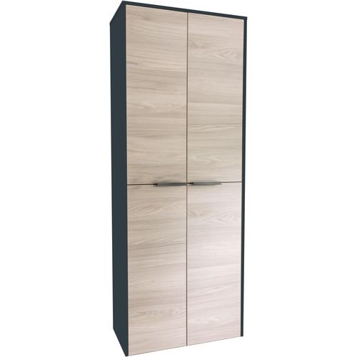 Hochschrank FACKELMANN, anth, esche, B:62,8cm H:163,3cm T:32,0cm, Spanplatte, Schränke