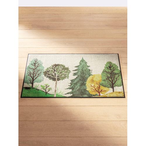 Fußmatte Gr. 3, grün (grün, gemustert), B:75cm H:7mm L:120cm, Polyamid, Kunstfaser, Teppiche