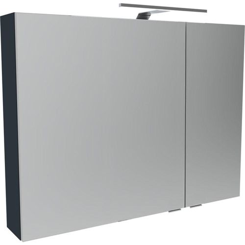 Spiegelschrank FACKELMANN, anthr, nb, B:90,0cm H:68,0cm T:15,8cm, Spanplatte, Schränke