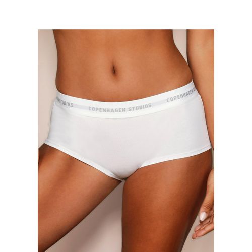 Panty COPENHAGEN STUDIOS, Damen, Gr. L (40), weiß, Single Jersey, Obermaterial: 50% Modal (TENCEL), 45% Baumwolle, 5% Elasthan (LYCRA), unifarben, körpernah, Unterhosen, mit weichem Logobund und aus elastischer Baumwoll-Modal-Qualität