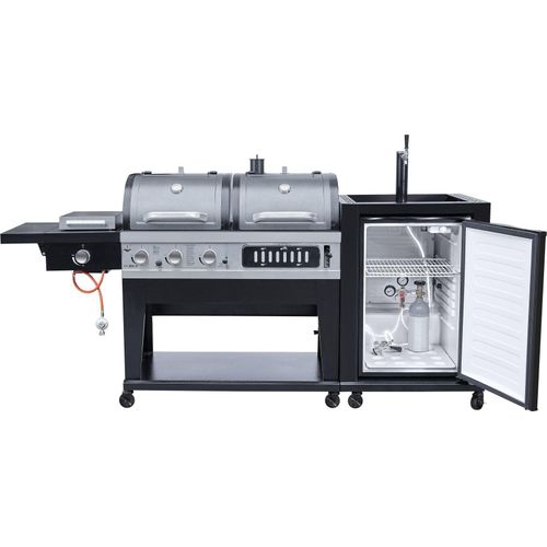 El Fuego Kombigrill 3 in1 mit Bierkühler und Zapfanlage AY0599 Grillwagen Grill