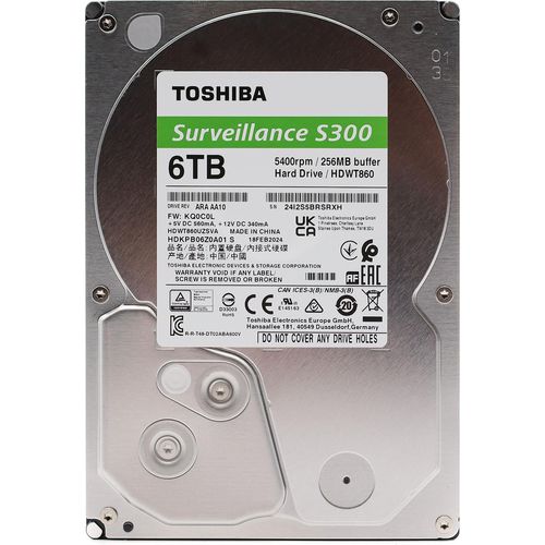 Toshiba S300 Surveillance - Festplatte - 6 TB - intern - 3.5