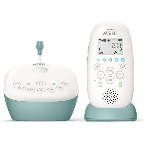 Philips AVENT SCD731 DECT-Babyphone, 330 m, Digital, 50 m, 330 m, Grün, Weiß, LCD