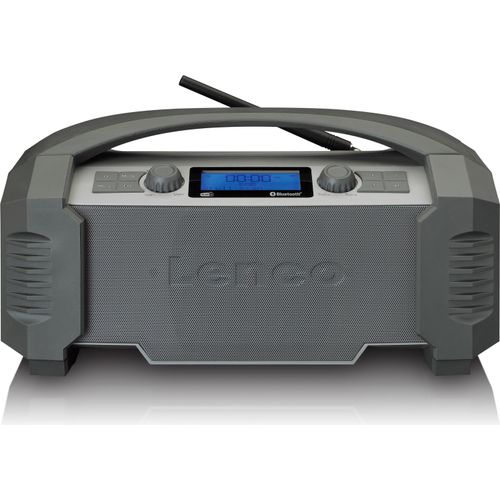 Lenco ODR-150GY - Baustellenradio DAB+/FM mit Bluetooth®, IP54 wasser-und staubdicht - Grau