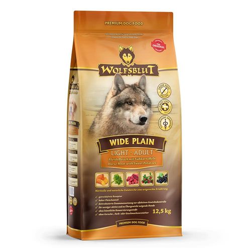 Wolfsblut Adult Wide Plain Light - Pferdefleisch und Süßkartoffel 12,5 kg
