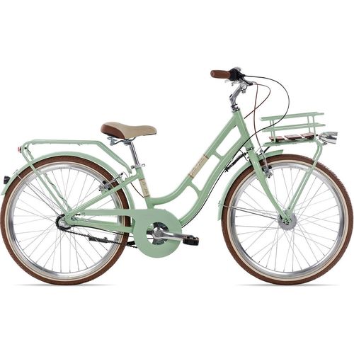 Maxim La Vita 3 24 Jugendfahrrad mit Front-Gepäckträger 24 Zoll Grün 32 cm