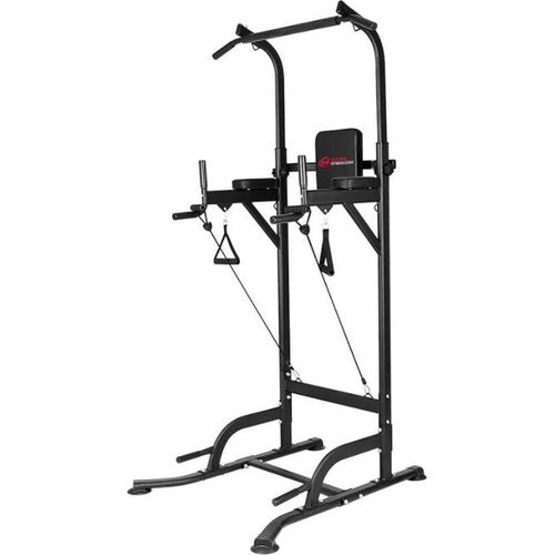 HomeFitnessCode Kraftstationen, Multifunktional Höhenverstellbare Dip-Station, Klimmzugstange bis zu 150 kg