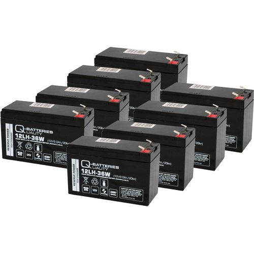 Ersatzakku für RBC12, RBC27, RBC105 AGM Batterie 12V 9Ah (8 Akkus)