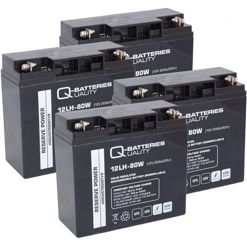 Ersatzakku für RBC11, RBC55 AGM Batterie 12V 20Ah (4 Akkus)