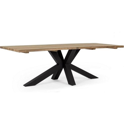 Tisch Ramsey 240 x 100 x 77 cm Teakholz Schwarz