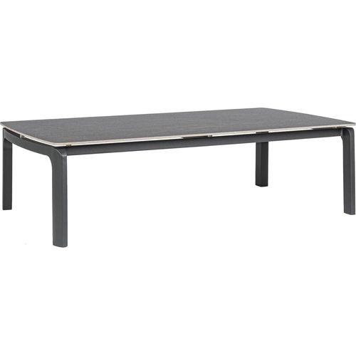 Couchtisch Jalisco 120x70x33cm Aluminium Anthrazit für Innen- und Außenbereich
