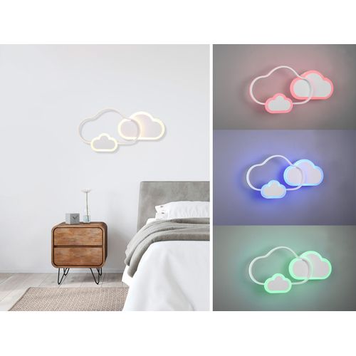 Deckenleuchte CLOUDY dimmbare Wolke mit Farbwechsler 52x25cm