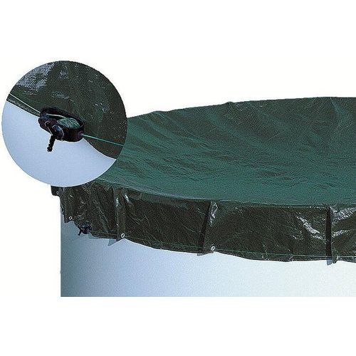 Pool Abdeckplane achtform / oval 5,00 m x 9,00 m