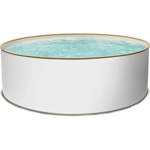 Rundpool Toni sand Stahlwandpool rund 350 x 120 cm Einzelbecken