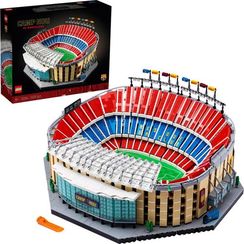 LEGO 10284 Icons Camp Nou – FC Barcelona Fußballstadion, Modellbausatz, großes Set für Erwachsene, Geschenkidee