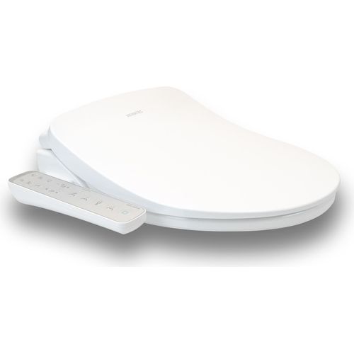 MEWATEC D100 2.0 Dusch-WC Aufsatz | Bidet-WC Sitz | Elektronischer Toilettenaufsatz mit Warmwasser | Intimreinigung & Hygiene-Toilette mit Ladydusche, Analdusche & Sitzheizung