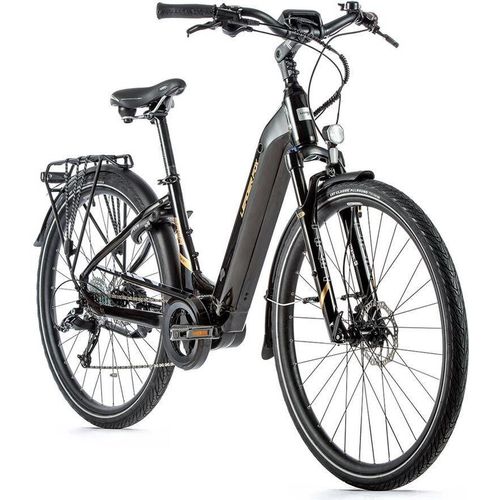 28 Zoll Elektro Fahrrad Leaderfox Saga E Bike Pedelec Samsung Schwarz Gold Rh46cm