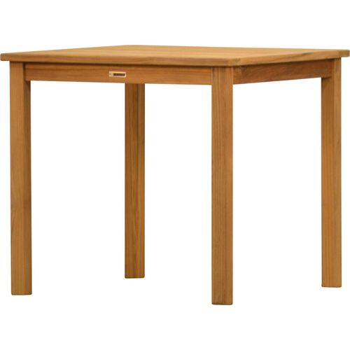 Gartentisch Massiver Teakholztisch London 80 x 80 cm, wetterfester Holztisch aus Teak nachhaltiger und unbehandelter Teaktisch