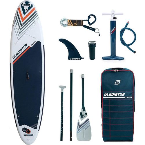 Gladiator ORIGIN 10'6 SC 2022 COMBO SUP Stand-Up-Paddle-Board – Premium-Paket inklusive Paddel Tasche Pumpe und Flosse Aufblasbar Sup NEU 2022