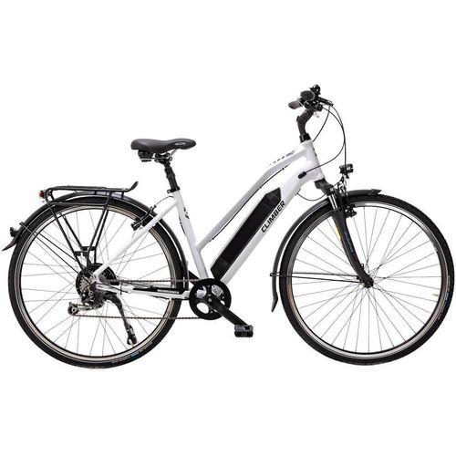 28 Zoll Elektro Fahrrad Trekking Pedelec Shimano Deore 36V Shimano weiss