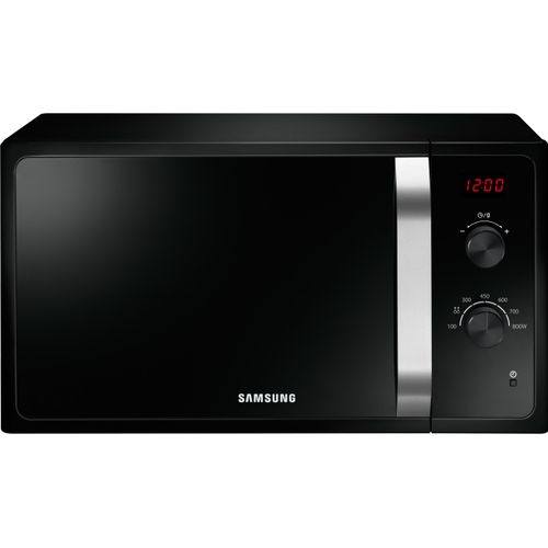 Samsung MS23F300EEK Mikrowellenherd, flache Oberfläche, Dual-Dial-Funktion, 23 l, 800 W, schwarz