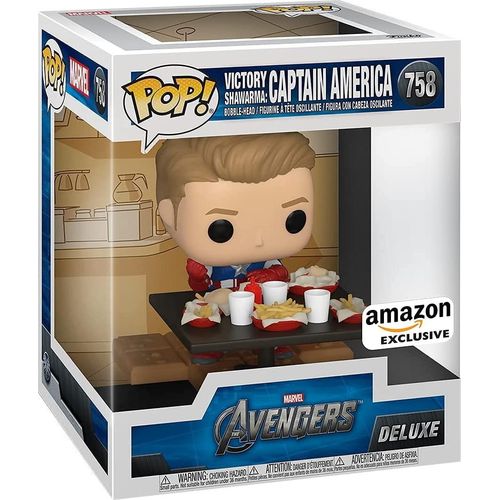 Marvel Avengers - Victory Shawarma: Captain America 758 Amazon Exclusive - Funko Pop! - Vinyl Figur