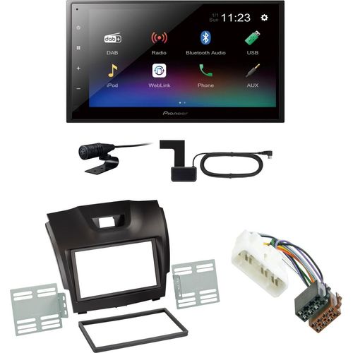 Pioneer DMH-A340DAB USB Bluetooth MP3 USB Bluetooth Einbauset für Isuzu D-Max 2
