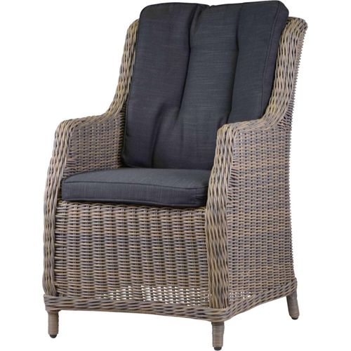 Polyrattan Sessel Belgravia als wetterfester Gartensessel Rattansessel aus hochwertigem Rundgeflecht Geflechtsessel