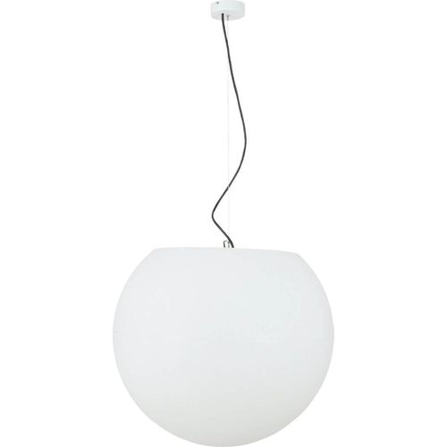 Hängelampe Kugel Schirm Ø60cm groß Weiß E27 Pendelleuchte Wohnzimmer Schlafzimmer