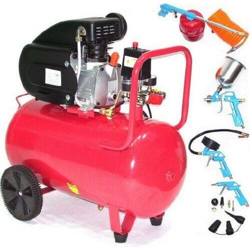 40299 Druckluft Kompressor 1100W 50L + 40290 Druckluftset, Druckluftkompressor