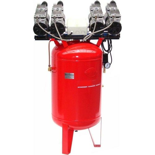 Druckluft Kompressor Silent Leise V8 360/8/150W-St Ölfrei Flüster Kompressor 4PS