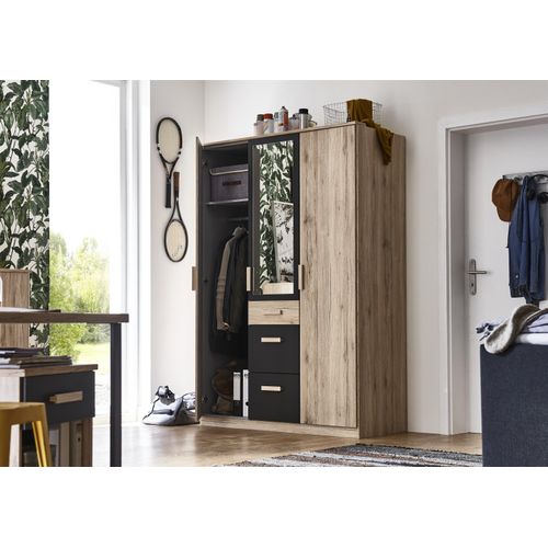 Kleiderschrank Drehtürenschrank Holzschrank Schlafzimmer Schrank 