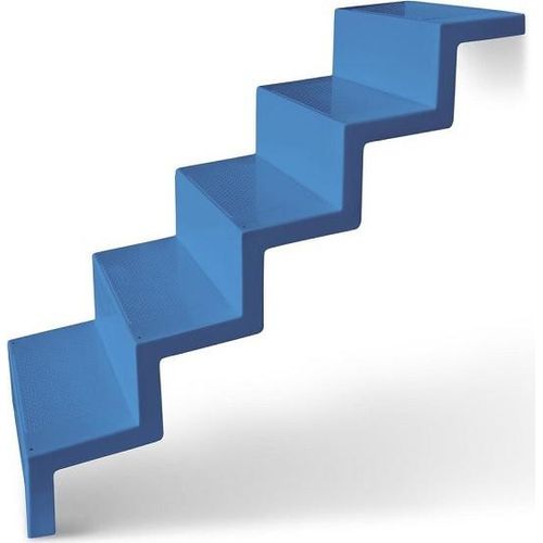Treppe Eleganz 60 kurz | 5-stufig | Wandbefestigung kurze Ausführung | Weiß
