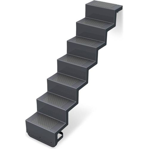 Treppe Eleganz 80 lang | 6-stufig | Randbefestigung lange Ausführung | Granit