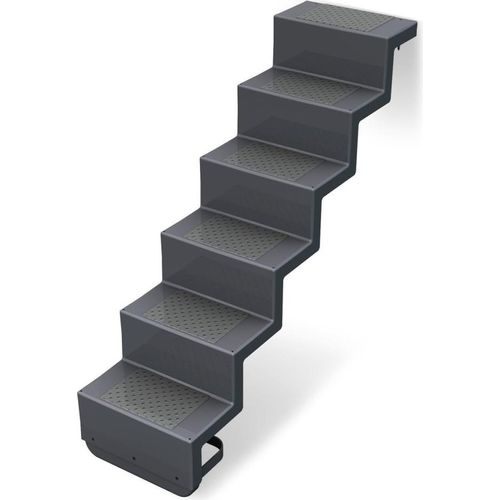 Treppe Eleganz 80 kurz | 6-stufig | Wandbefestigung kurze Ausführung | Granit