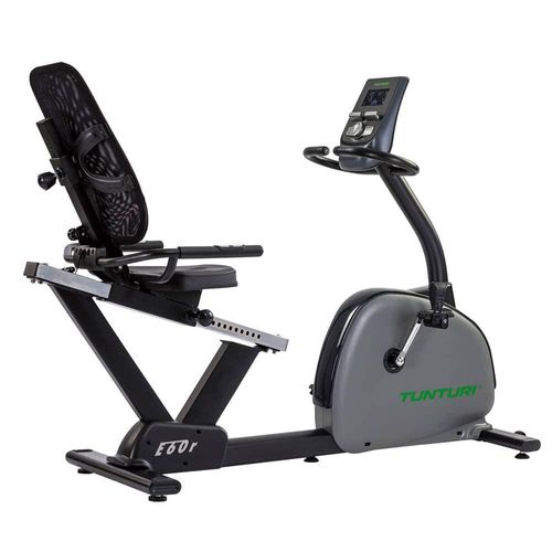 Tunturi Signature E60 Liegefahrrad - Fitnessgerät mit tiefem Einstieg - Ergonomisch anpassbar - 48 Programme - Transportrollen