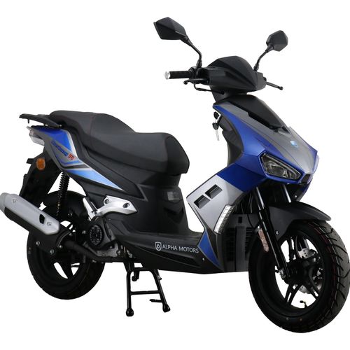 Motorroller Mustang FI 50 ccm 45 kmh EURO 5 blau-grau