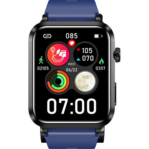 11 1.9'' Präzise Blutdruckuhr mit aufblasbarer Luftpumpe-Airbag-Manschette lange Bereitschaft tragbares Handgelenk-Blutdruckmessgerät Smart Watch Dun