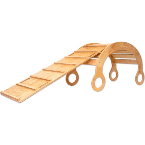 Kletterbogen mit Rutsche 2in1 Klettergerüst Kinder Holz