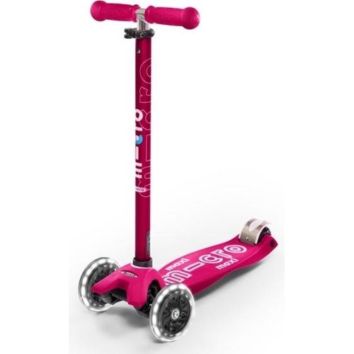 Micro Mobility Maxi Micro Deluxe LED Kinder Dreiradroller Pink