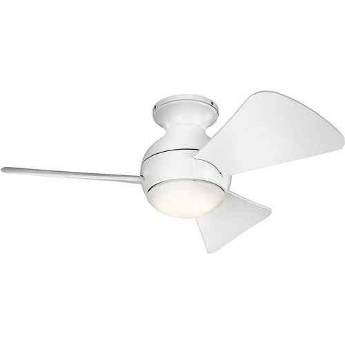 Deckenventilator mit Beleuchtung EMMY Fernbedienung LED Weiß dimmbar Ø86cm Wohnzimmer