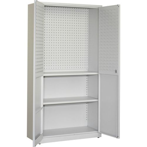 STIER Werkstattschrank SLK 1940x1000x450mm lichtgrau, Werkzeugschrank, Blechschrank, Schubladenschrank, Metallschrank