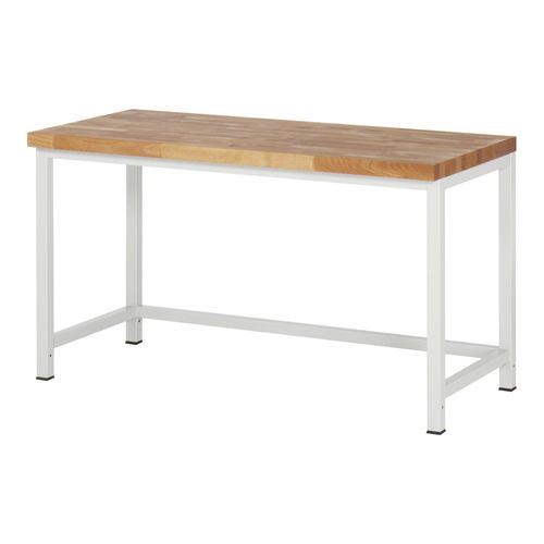 STIER Höhenverstellbare Werkbank Premium BxTxH 1500x700x840-1040mm RAL 7035